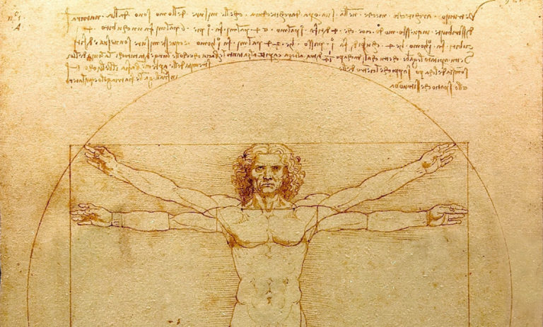 O Homem Vitruviano, de Da Vinci, arquétipo do antropocentrismo